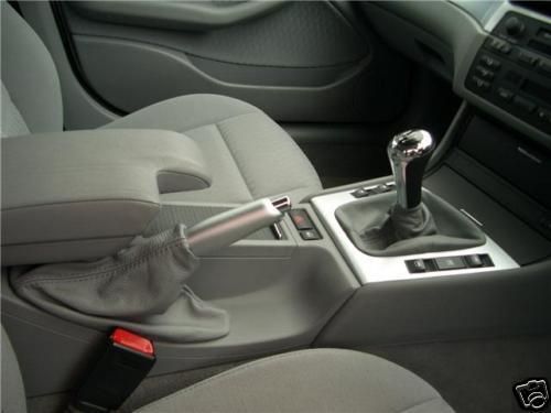 FITS BMW E36 E46  GREY LEATHER SET OF GAITERS NEW QUALITY CUSTOM NEW MADE IN UK