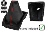 RED STITCH LEATHER MANUAL GEAR GAITER+PLASTIC FRAME FOR JEEP PATRIOT 07-15