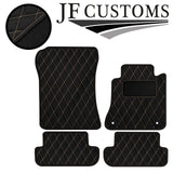 CREAM  DIAMOND STITCH VINYL 4XTAILORED FLOOR CARPET FOR MERCEDES CLK 03-10 JF1