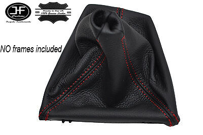 RED STITCHING MANUAL LEATHER GEAR GAITER FITS BMW 3 SERIES F80 F81 12-16
