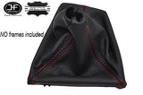 RED STITCHING MANUAL LEATHER GEAR GAITER FITS BMW 3 SERIES F80 F81 12-16