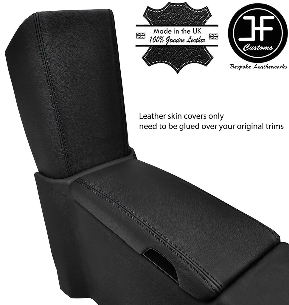 BLACK STITCH ARMREST LID&STORAGE LID LEATHER COVERS FOR MERCEDES SLK R171 04-11