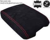 RED STITCH REAL SUEDE ARMREST COVER FOR LAND ROVER RANGE VOGUE L322 2002-2010