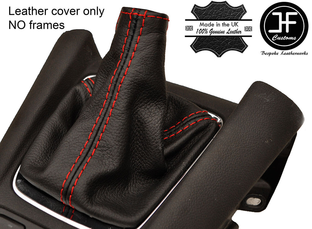 RED STITCH LEATHER GEAR GAITER FITS VAUXHALL OPEL ZAFIRA C TOURER 2012-2017