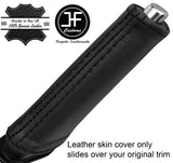BLACK STITCH LEATHER HANDBRAKE HANDLE COVER FOR ALFA GIULIETTA 10-18 STYLE 2