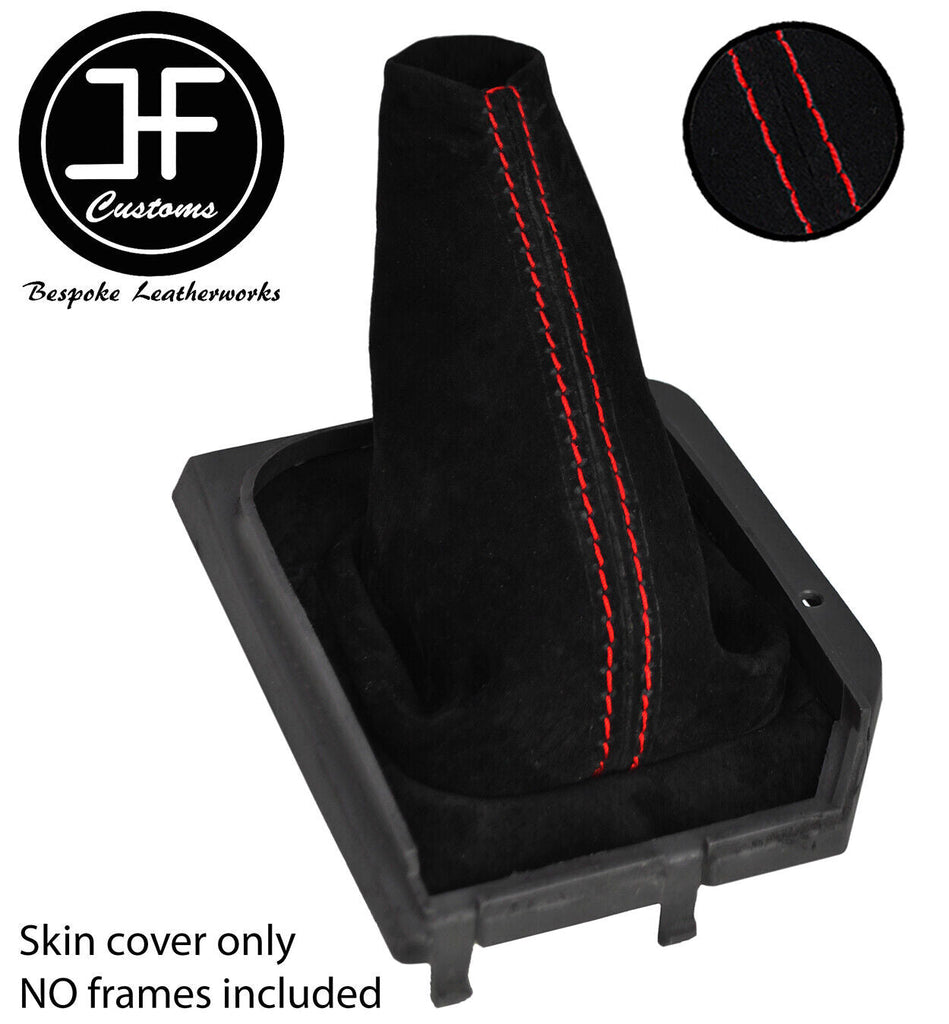 RED STITCHING SUEDE MANUAL GEAR GAITER FITS NISSAN SERENA 1991-1999 CUSTOM NEW