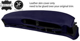 DARK BLUE LEATHER OVAL DASH DASHBOARD COVER FOR PORSCHE 944 968 86-95 STYLE 2