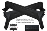 GREY STITCH 2X A PILLARS LEATHER SKIN COVERS FITS SAAB 900 CLASSIC CONVERTIBLE