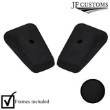 SUEDE 2X HEATER CONTROL KNOB COVERS + FRAMES FOR LAND ROVER DEFENDER 90 110