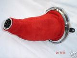 FITS HONDA CIVIC TYPE R MK7 RED GAITER SHIFT BOOT SUEDE  2003-2005 CUSTOM NEW