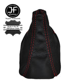 RED STITCH MANUAL LEATHER GEAR GAITER FITS MITSUBISHI LANCER COLT 1988-1994