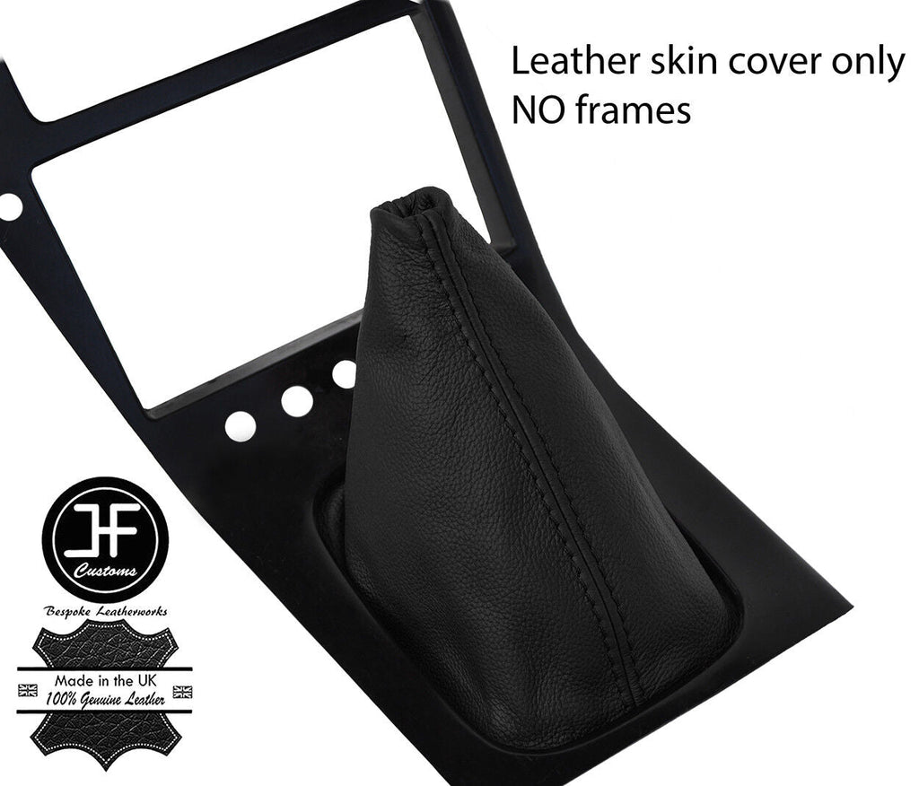 BLACK TOP GRAIN REAL LEATHER GEAR GAITER FITS S13 240SX 200SX 180SX 1988-1993