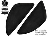 BLACK STITCH 2X  DASH END SIDE TRIM SUEDE COVERS FITS VW T5 TRANSPORTER 03-11