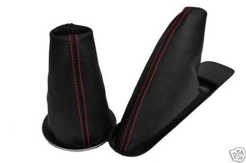 RED STITCH 07-12 FITS BMW MINI COOPER R56 R57 CLUBMAN R55 GEAR HANDBRAKE GAITER