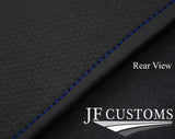 BLUE DIAMOND STITCH VINYL 4X TAILORED FLOOR CARPET FOR JAGUAR F-PACE 16-21 JF1