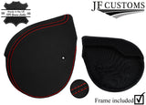 RED STITCH LEATHER HANDBRAKE TRIM COVER+FRAME FOR CITROEN JUMPER MK3 06-19