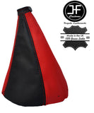 RED BLACK REAL LEATHER FITS FIAT SEICENTO 1998-2004 GEAR GAITER CUSTOM NEW