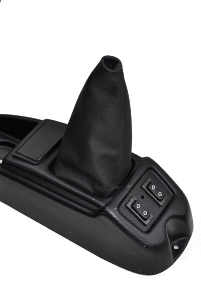 FITS MICROCAR VIRGO PRESTIGE HSE GEAR GAITER black stitch CUSTOM NEW MADE IN UK