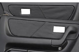 black stitch FITS NISSAN SKYLINE GTS GTR R33 93-98  2 X DOOR CARD TRIM COVERS