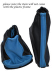 FITS FORD FOCUS MK1 1998-2004 GEAR HANDBRAKE GAITER BLACK &  BLUE 2 TONE