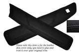 BLACK STITCH 2X FRONT DOOR INSERT SKIN COVERS FITS ROVER COUPE CABRIOLET 96-99