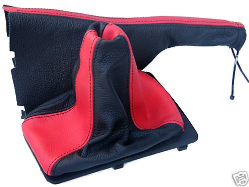 FITS VW GOLF 3 MK3 VENTO GEAR + HANDBRAKE SET BLACK & RED CUSTOM NEW MADE IN UK