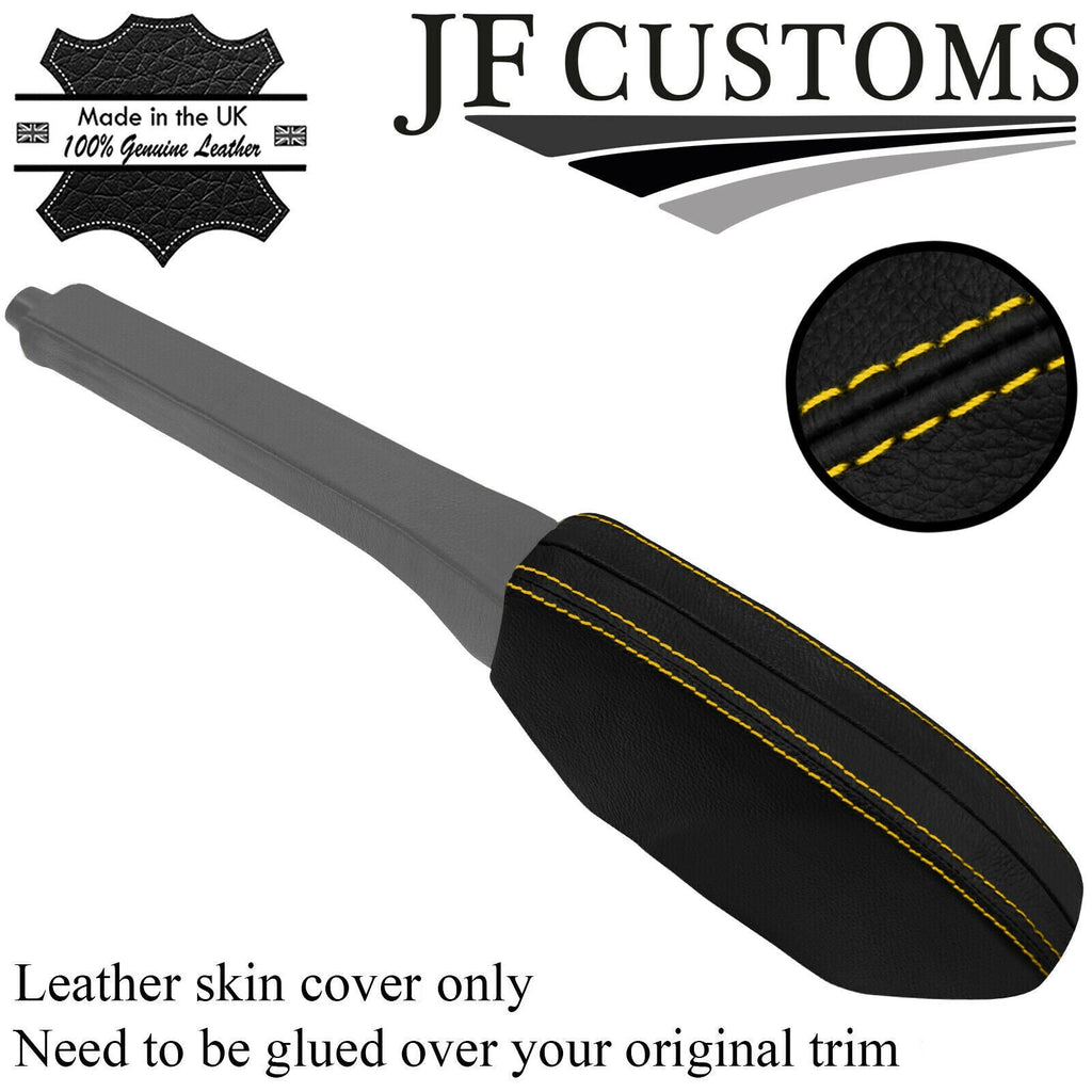 YELLOW STITCH HANDBRAKE HOUSING TRIM COVER FOR FORD TRANSIT CUSTOM LIMITED 18-21