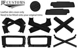 BLACK STITCH LEATHER COVERS FOR DEFENDER 90 83-06 FULL INTERIOR UPHOLSTERY KIT