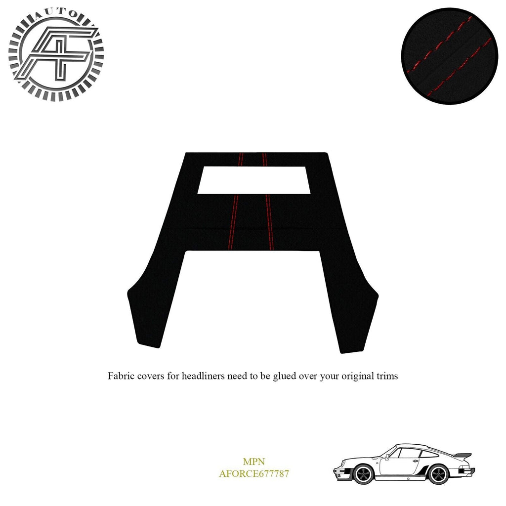 LUXE SUEDE CUSTOM HEADLINER PORSCHE 912/930 2DOOR COUPE + SUNROOF 1965-1977