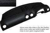 BLACK STITCHING DASH DASHBOARD LEATHER SKIN COVER FITS AUDI TT MK1 1998-2006