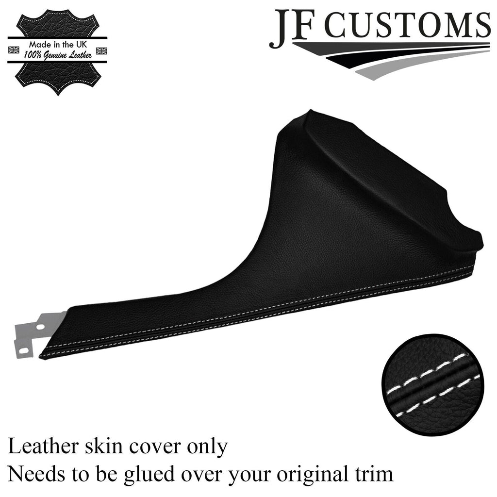 WHITE STITCH CENTER CONSOLE SIDE PANEL LEATHER COVER FOR CORVETTE C6 05-13