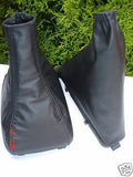 FITS FIAT PUNTO MK1 BRAVA BRAVO SET GAITERS BLACK LEATHER CUSTOM NEW MADE IN UK
