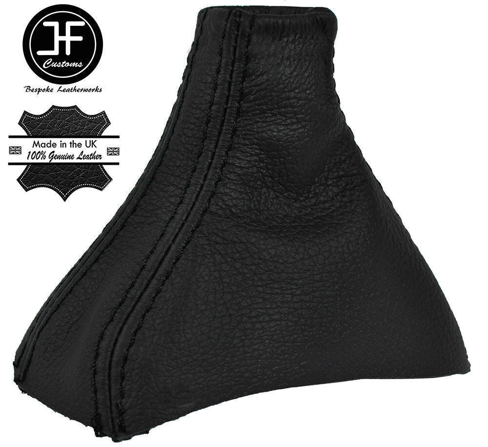 BLACK STITCH AUTOMATIC DSG REAL LEATHER GEAR GAITER FITS VW GOLF 5 GOLF 6 05-13