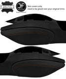 BROWN STITCH 2X KNEE PAD CARBON VINYL COVER FOR PORSCHE 986 BOXSTER CARRERA 996