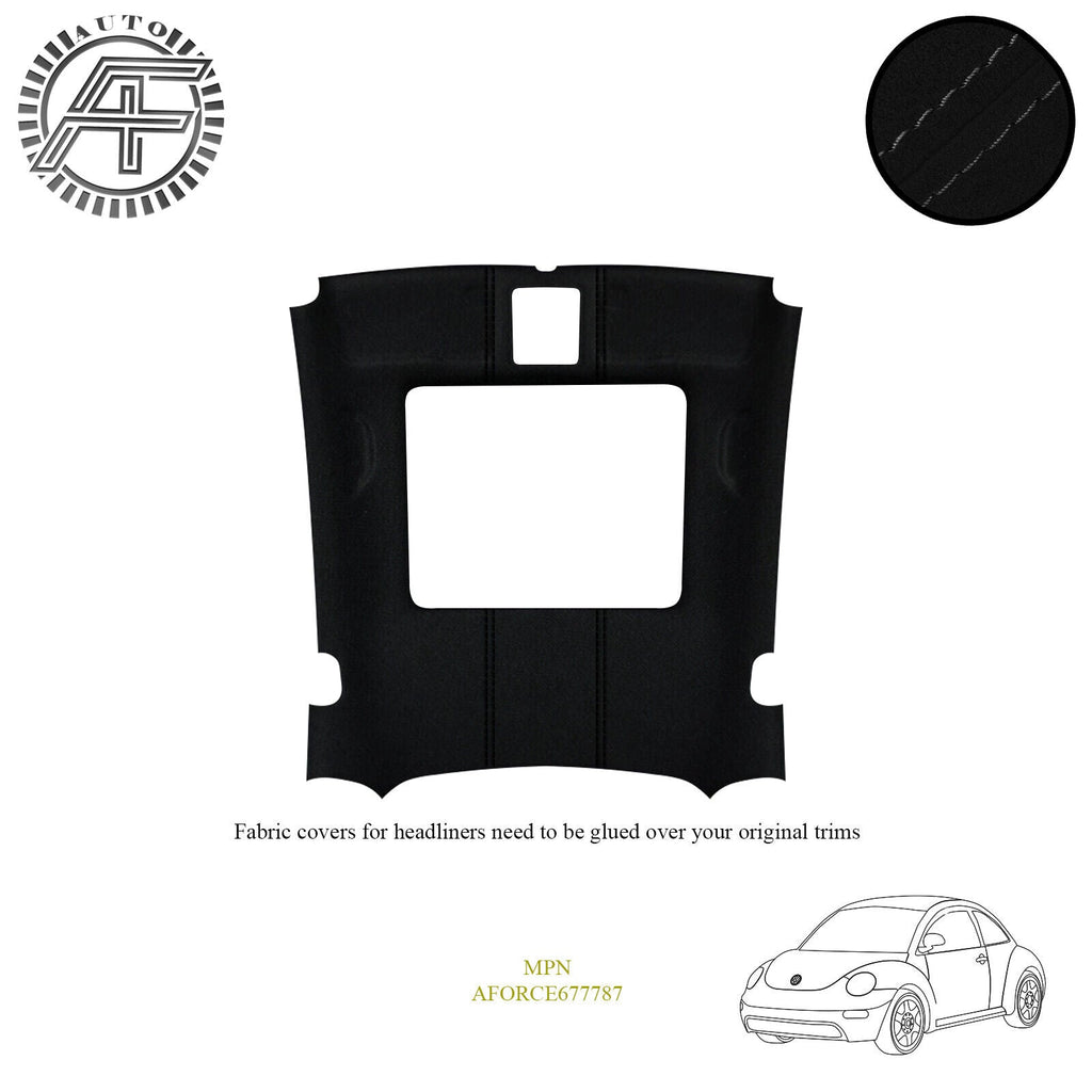 LUXE SUEDE HEADLINER COVER FITS VOLKSWAGEN BEETLE A5 5C WITH SUNROOF 2011-2019
