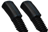 BLUE STITCHING FITS RANGE ROVER VOGUE L322 02-12 2X SEAT BELT LEATHER COVERS