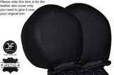 BLACK STITCH 2X REAR SEAT BELT TRIM COVERS FITS MITSUBISHI GTO 3000GT 1992-1999