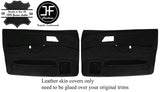 BLACK STITCH FRONT DOOR CARD LTHR SUEDE COVER FOR FORD SIERRA RS COSWORTH JF1