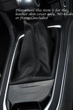 BLACK STITCHING LEATHER MANUAL GEAR GAITER FITS PEUGEOT 308 2013-2015 CUSTOM NEW