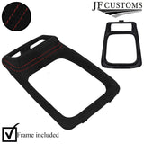 FOR FORD SIERRA COSWORTH RS 4X4 90-92 D RED STITCH SUEDE GEAR SURROUND + FRAME