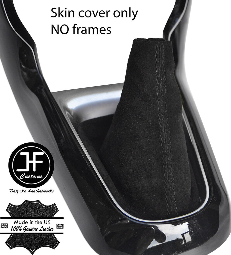 BLACK STITCH REAL SUEDE MANUAL GEAR GAITER FITS CITROEN C3 DS3 2010-2015