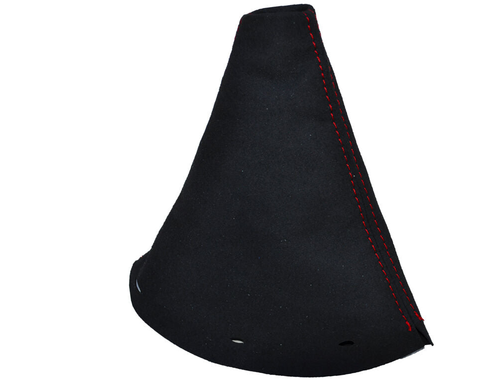 RED STITCH FITS BMW MINI R50 R53 GEAR GAITER PU SUEDE 2001-2006 CUSTOM NEW
