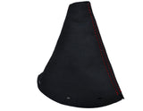 RED STITCH FITS BMW MINI R50 R53 GEAR GAITER PU SUEDE 2001-2006 CUSTOM NEW