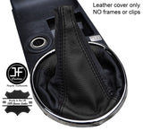 BLACK & BLACK TOP GRAIN REAL LEATHER GEAR GAITER FITS LEXUS IS200 MK1 1998-2005