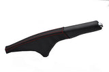 red stitch FITS RENAULT CLIO MK4 05-09 LEATHER HANDBRAKE GAITER CUSTOM NEW
