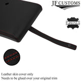 D RED STITCH LEATHER ARMREST COVER FITS JENSEN INTERCEPTOR MK2 MK3 69-76