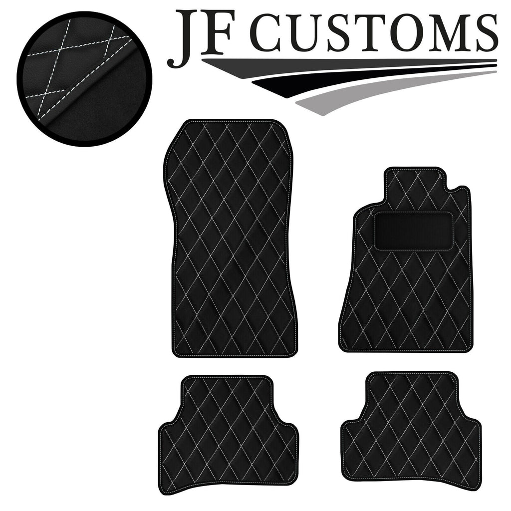 WHITE DIAMOND VINYL 4X TAILORED FLOOR CARPETS FOR MERCEDES CLK W208 97-02 JF1