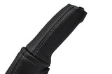 grey stitch FITS VAUXHALL OPEL CORSA D 06-11 LEATHER HANDBRAKE HANDLE COVER