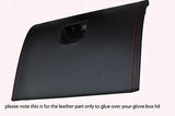 red stitch FITS MAZDA RX8 03-11 GLOVE BOX LID LEATHER COVER GLUE NEEDED