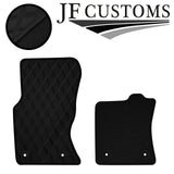 D GREY DIAMOND STITCH VINYL 4X TAILORED FLOOR CARPET FOR JAGUAR F-PACE 16-21 JF1